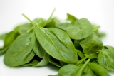Spinach is a food high in natural iron