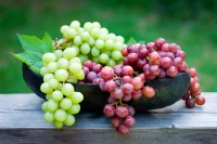 Grapes has low levels of potassium