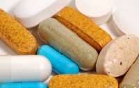 Selection of vitamin pills