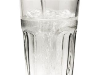 Large glass of cold water